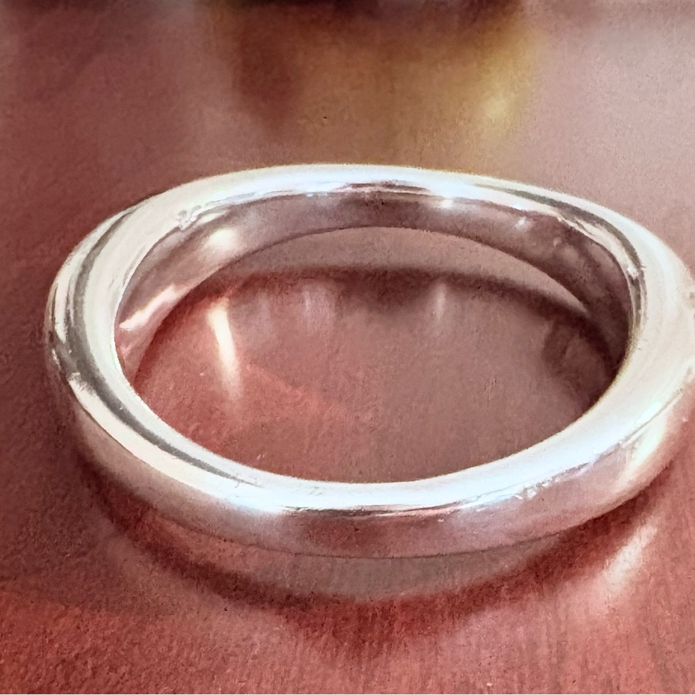 Solid Vintage Sterling Silver Bangle. - image 5